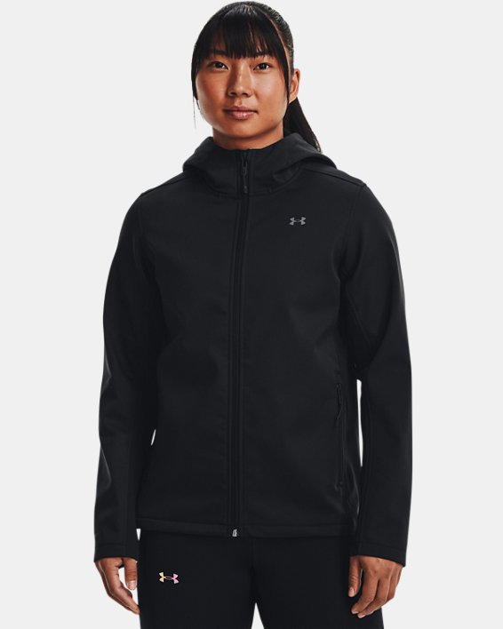 Women's UA Storm ColdGear® Infrared Shield 2.0 Hooded Jacket, Black, pdpMainDesktop image number 0